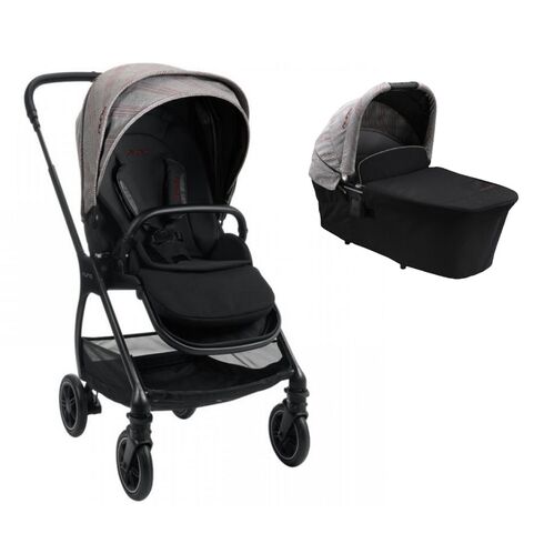 Carucior 2 in 1 Nuna TRIV editie limitata Ellis, Culoare: Gri/Negru  - ExclusivMAG.ro