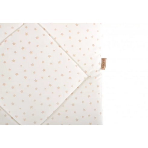 Pernita suplimentara pentru leagan bebelusi, Beige Stars, Culoare: Crem,poza 2