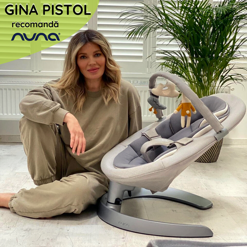 Sezlong Nuna Leaf Grow Gray, Culoare: Gri,poza 9