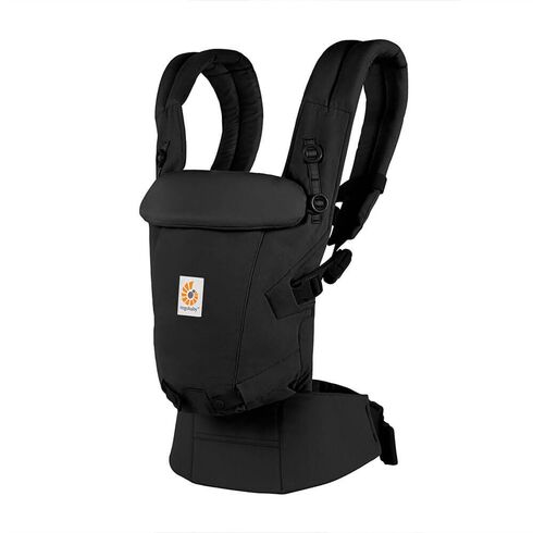Marsupiu Ergobaby Adapt Soft Touch Cotton Onix Black, Culoare: Negru