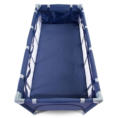 Patut pliant cu etaj intermediar Caretero BASIC PLUS Navy, Culoare: Albastru, Dimensiuni: 120x60,poza 3  - ExclusivMAG.ro Patut pliant cu etaj intermediar Caretero BASIC PLUS Navy, Culoare: Albastru, Dimensiuni: 120x60,poza 3