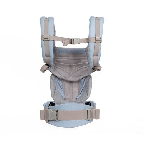 Marsupiu Ergobaby Omni 360 Cool Air Mesh Chambray, Culoare: Blue - poza 3 - ExclusivMAG.ro