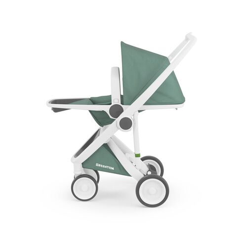 Carucior, Greentom, Reversible, 100% Ecologic, White Sage,poza 4  - ExclusivMAG.ro Carucior, Greentom, Reversible, 100% Ecologic, White Sage,poza 4