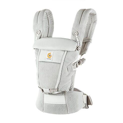 Marsupiu Ergobaby Adapt Soft Flex Mesh Pearl Grey, Culoare: Gri deschis