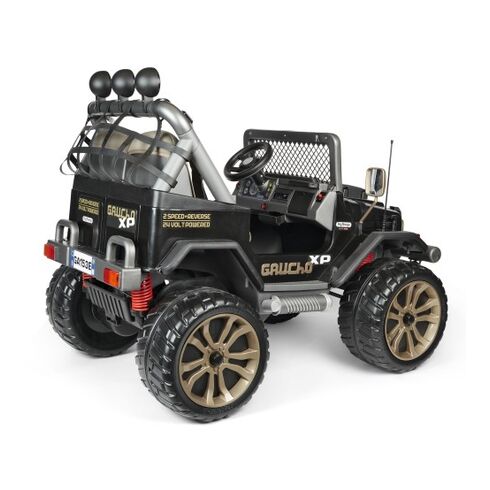 Masina Peg Perego Gaucho XP, 24V, 3 ani +, Negru/Maro,poza 3  - ExclusivMAG.ro Masina Peg Perego Gaucho XP, 24V, 3 ani +, Negru/Maro,poza 3