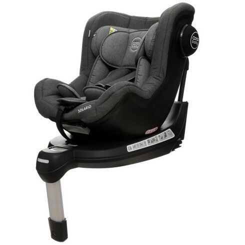 Scaun auto Coto Baby Solario Melange Grey 360 grade ISOFIX 0-18 Kg, Culoare: Gri, Grupa: 0-18kg (0 luni - 4 ani)