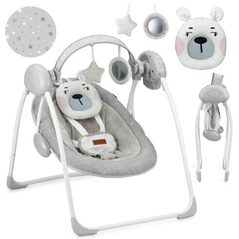 Leagan pentru bebelusi, MoMi LISS Bear Pink, Culoare: Roz,poza 2  - ExclusivMAG.ro Leagan pentru bebelusi, MoMi LISS Bear Pink, Culoare: Roz,poza 2