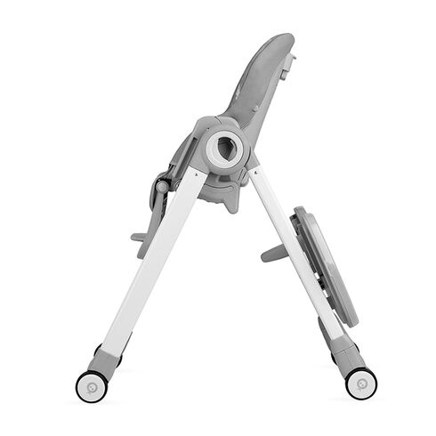 Scaun de masa copii Momi Luxuria, Piele ecologica, Dark Grey, Culoare: Gri,poza 4