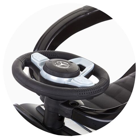 Masinuta de impins Chipolino Mercedes G350 red cu maner si copertina, Culoare: Rosu,poza 7