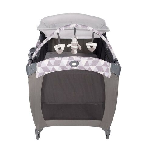 Patut Contour Electra Watney Graco, Culoare: Alb/Gri,poza 3