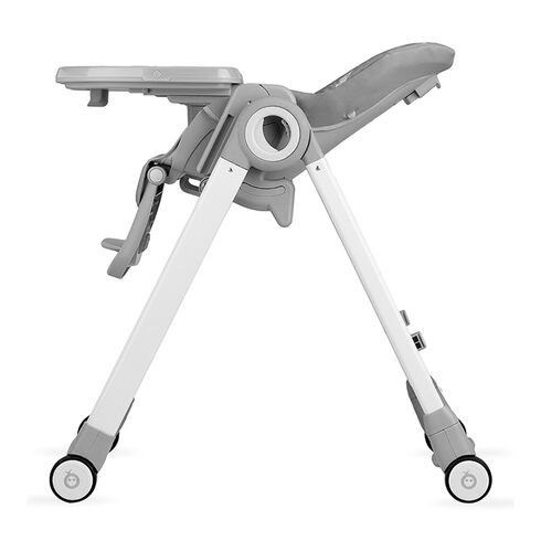 Scaun de masa copii Momi Luxuria, Piele ecologica, Dark Grey, Culoare: Gri,poza 3