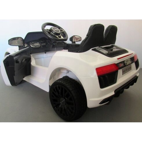 Masinuta electrica cu telecomanda Audi R8 R-Sport - Alb, Culoare: Alb, Capacitate acumulator: 6V,poza 3  - ExclusivMAG.ro Masinuta electrica cu telecomanda Audi R8 R-Sport - Alb, Culoare: Alb, Capacitate acumulator: 6V,poza 3