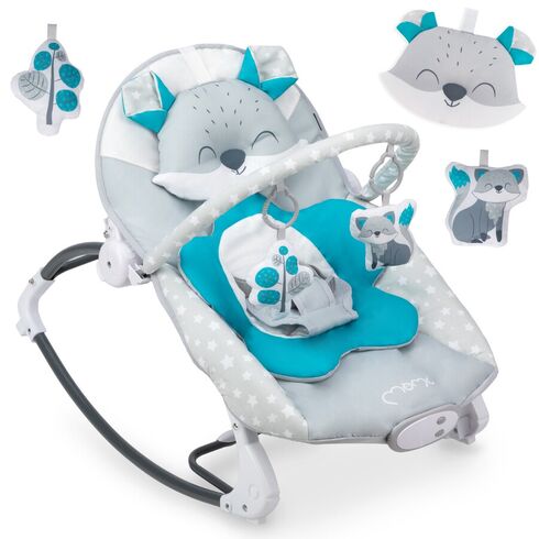 Bouncer MoMi Luis Blue, 0Luni+, Culoare: Blue