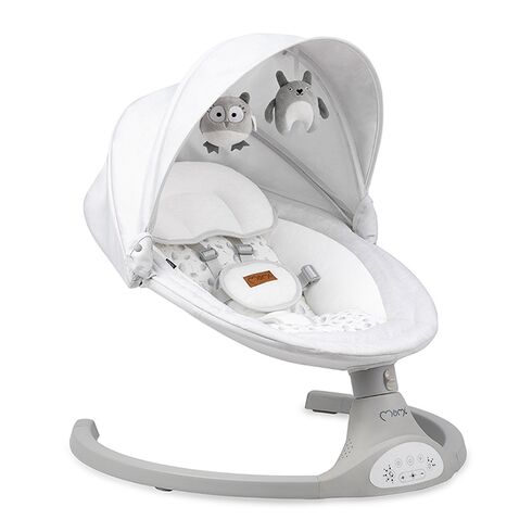Balansoar electric MoMi Lami, Light Grey, Culoare: Gri deschis