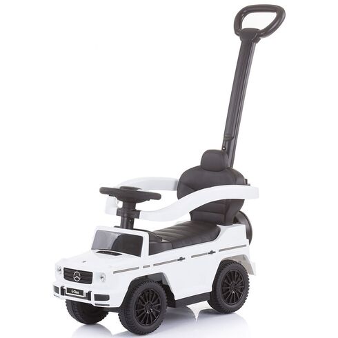 Masinuta de impins Chipolino Mercedes G350 white cu maner si copertina, Culoare: Alb,poza 3