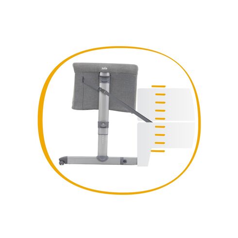 Patut Pliant 2 in 1 Joie Roomie Gray Flannel, Culoare: Gri,poza 11