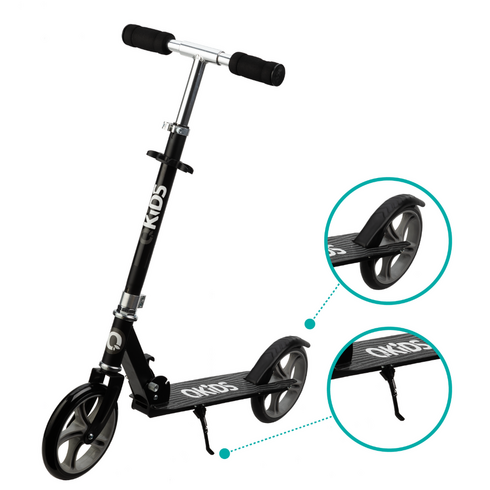 Trotineta freestyle, QKIDS, WEISS Black, Culoare: Negru - poza 4 - ExclusivMAG.ro