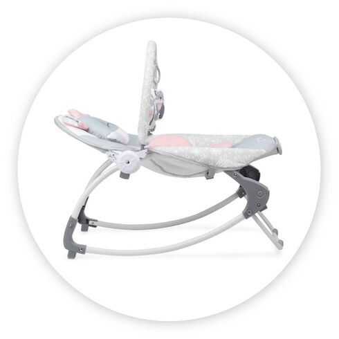 Bouncer MoMi Luis Pink, 0Luni+, Culoare: Roz,poza 3