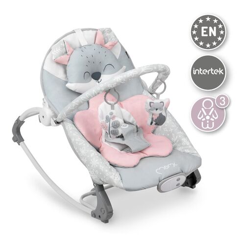 Bouncer MoMi Luis Pink, 0Luni+, Culoare: Roz,poza 2