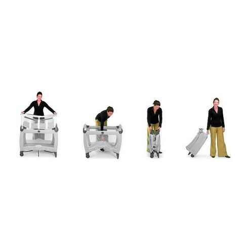 Patut Contour Electra Watney Graco, Culoare: Alb/Gri,poza 7