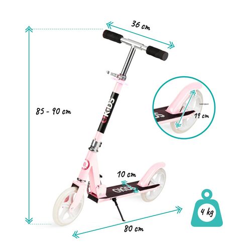 Trotineta freestyle, QKIDS, WEISS Light Pink, Culoare: Roz - poza 4 - ExclusivMAG.ro