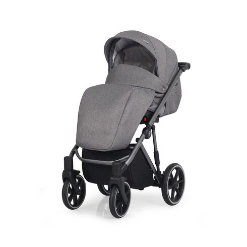 Carucior Kunert MOLTO 3 in 1 Flori Roz cadru grafit, Culoare: Roz - poza 6 - ExclusivMAG.ro