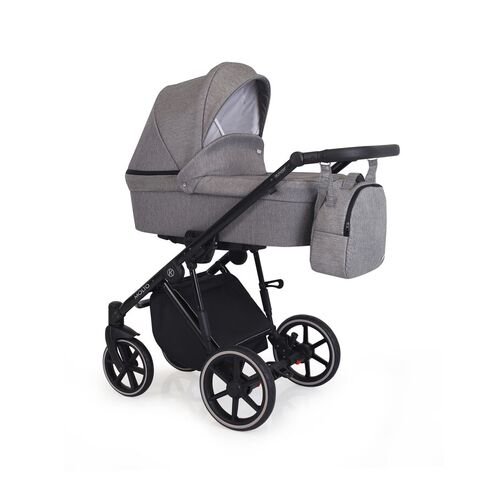 Carucior Kunert MOLTO 3 in 1 Negru/Flori cadru negru, Culoare: Negru - poza 2 - ExclusivMAG.ro
