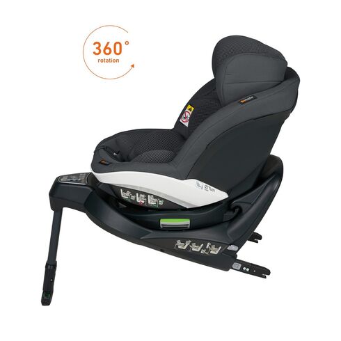 Scaun auto rotativ BeSafe iZi Turn i-Size - Anthracite Mesh, Culoare: Gri, Grupa: 61-105cm (4luni - 4ani),poza 4  - ExclusivMAG.ro Scaun auto rotativ BeSafe iZi Turn i-Size - Anthracite Mesh, Culoare: Gri, Grupa: 61-105cm (4luni - 4ani),poza 4