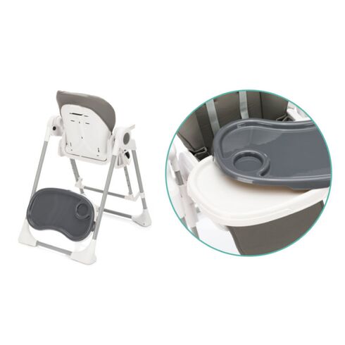 Scaun inalt pentru masa, leagan muzical, Henry granit Fillikid, Culoare: Gri,poza 5