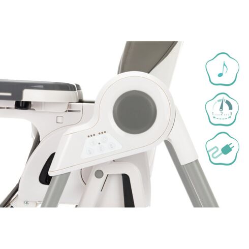 Scaun inalt pentru masa, leagan muzical, Henry granit Fillikid, Culoare: Gri,poza 7