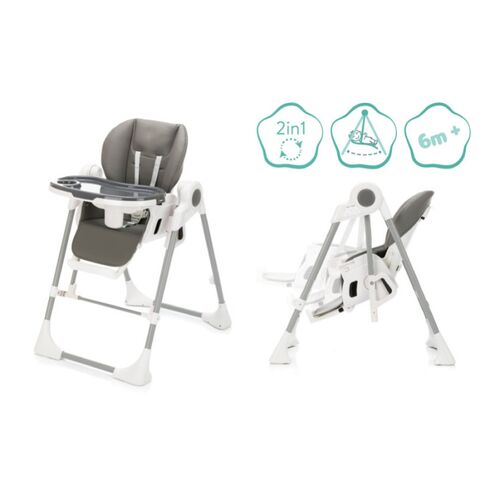 Scaun inalt pentru masa, leagan muzical, Henry granit Fillikid, Culoare: Gri,poza 2