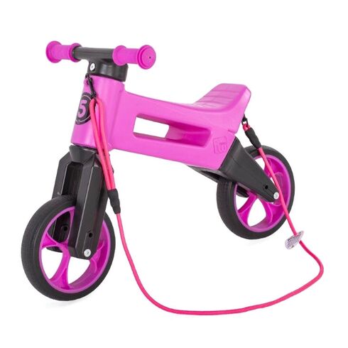 Bicicleta fara pedale Funny Wheels Rider SuperSport 2 in 1 Violet, Culoare: Violet,poza 4