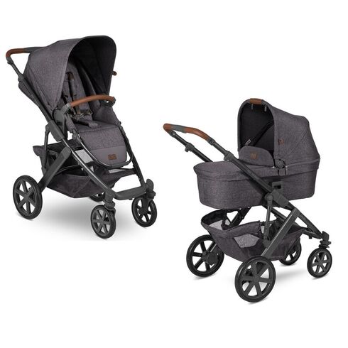 Carucior 2 in 1 Salsa 4 Street ABC Design 2021, Culoare: Gri/Negru