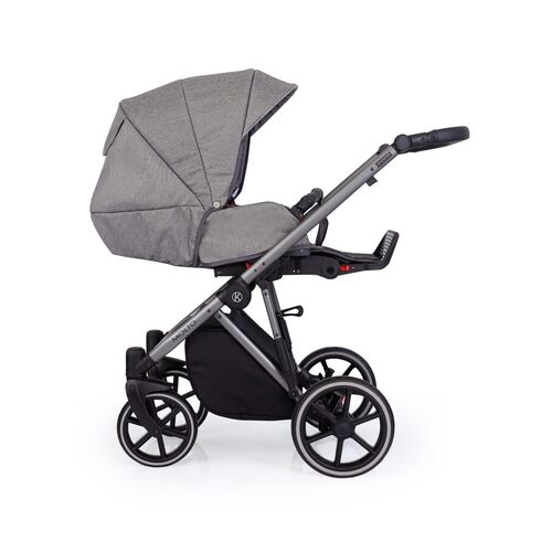 Carucior Kunert MOLTO 3 in 1 Grafit Jeans cadru grafit, Culoare: Gri - poza 7 - ExclusivMAG.ro