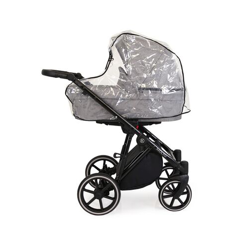 Carucior Kunert MOLTO 3 in 1 Negru/Flori cadru negru, Culoare: Negru - poza 3 - ExclusivMAG.ro
