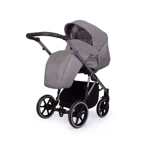 Carucior Kunert MOLTO 3 in 1 Grafit Jeans cadru grafit, Culoare: Gri - poza 9 - ExclusivMAG.ro