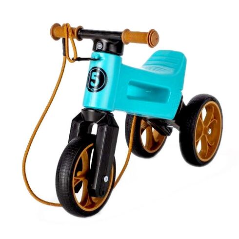 Bicicleta fara pedale Funny Wheels Rider SuperSport 2 in 1 Aqua, Culoare: Albastru