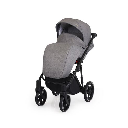 Carucior Kunert MOLTO 3 in 1 Negru/Flori cadru negru, Culoare: Negru - poza 6 - ExclusivMAG.ro