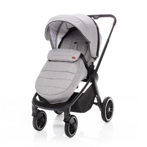 Carucior ZOPA Move Silver Grey/Black, Culoare: Gri deschis