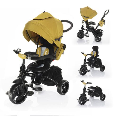 Tricicleta 6 moduri de utilizare ZOPA Citi Trike Curry Yellow, Culoare: Galben  - ExclusivMAG.ro
