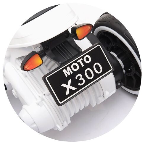 Motocicleta electrica Chipolino Sport Max white, Culoare: Alb, Capacitate acumulator: 6V - poza 8 - ExclusivMAG.ro