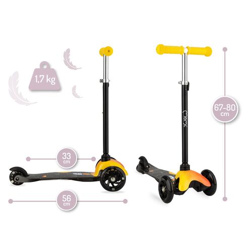 Trotineta de echilibru MoMi WEENDY Yellow, Culoare: Galben,poza 3