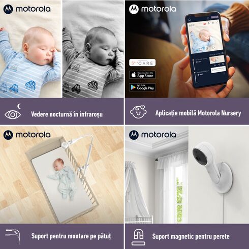 Video Monitor Digital + Wi-Fi Motorola VM65X Connect,poza 6