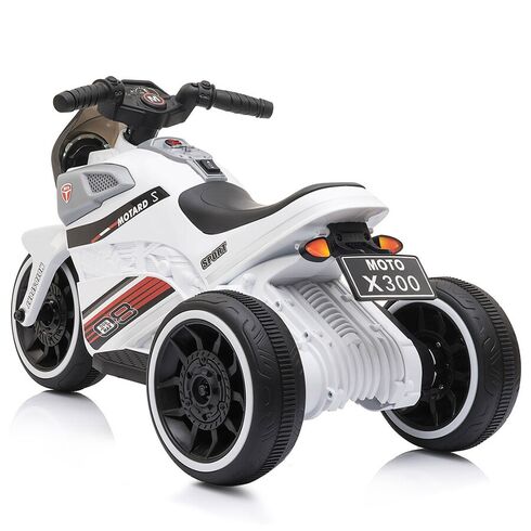 Motocicleta electrica Chipolino Sport Max white, Culoare: Alb, Capacitate acumulator: 6V - poza 3 - ExclusivMAG.ro