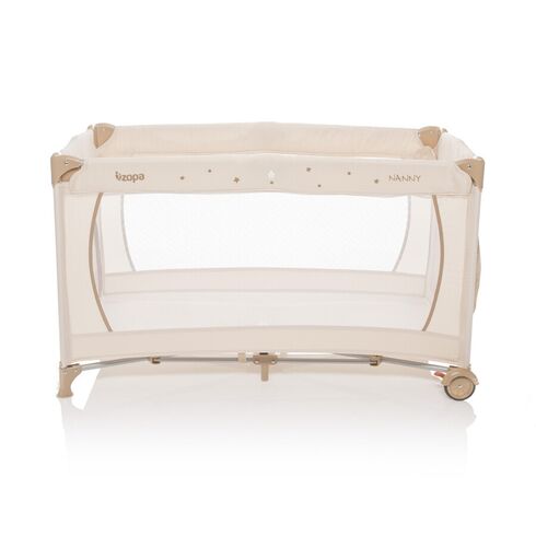 Patut pliant 2 nivele ZOPA Nanny Animal Beige, Culoare: Crem,poza 2
