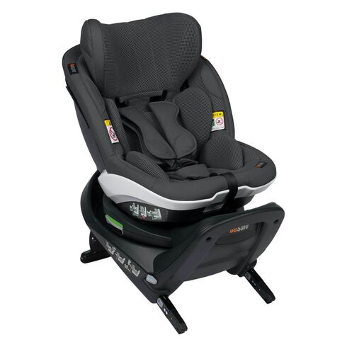 Scaun auto rotativ BeSafe iZi Turn B i-Size Anthracite Mesh, Culoare: Gri/Negru, Grupa: 0-18kg (0 luni - 4 ani)