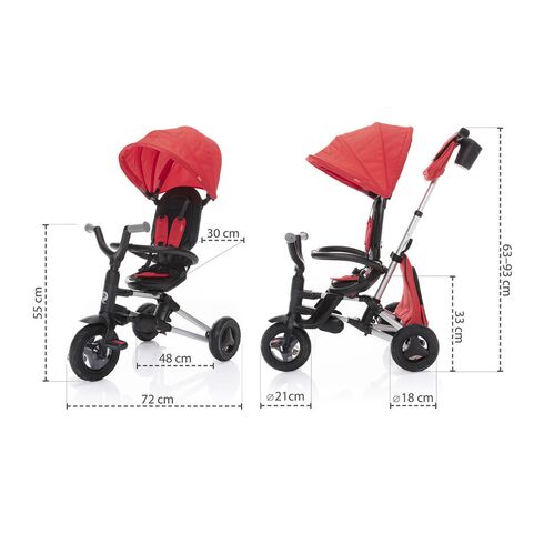 Tricicleta pliabila ZOPA Nova Black, Culoare: Negru,poza 5