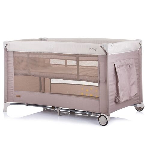 Patut pliabil Chipolino Ariel humus, Culoare: Crem, Dimensiuni: 120x60,poza 3