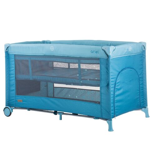 Patut pliabil Chipolino Ariel atlantic, Culoare: Albastru, Dimensiuni: 120x60,poza 2