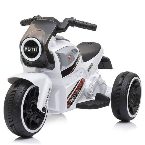 Motocicleta electrica Chipolino Sport Max white, Culoare: Alb, Capacitate acumulator: 6V - poza 6 - ExclusivMAG.ro